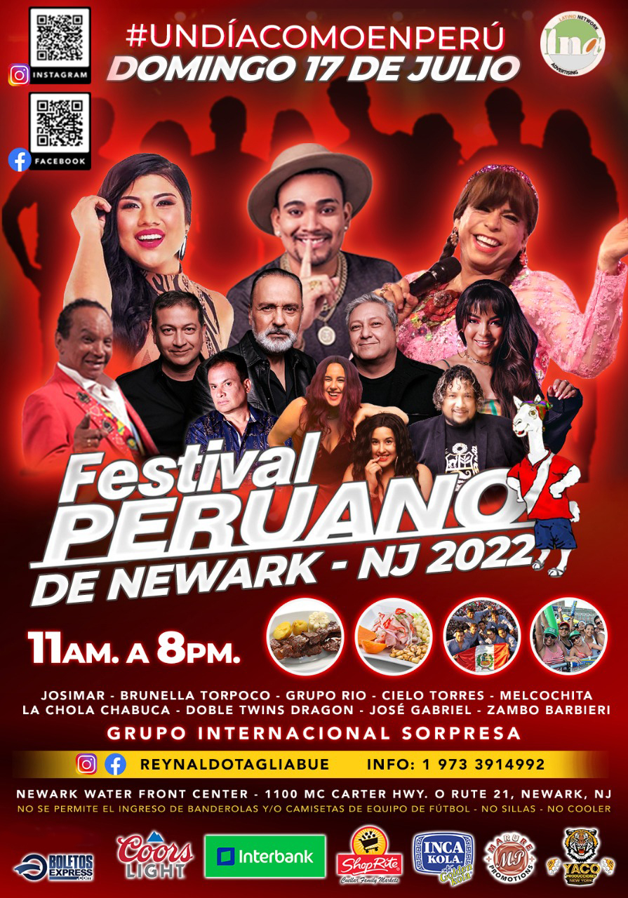 FESTIVAL PERUANO DE NEWARK NJ 2022 Tickets BoletosExpress