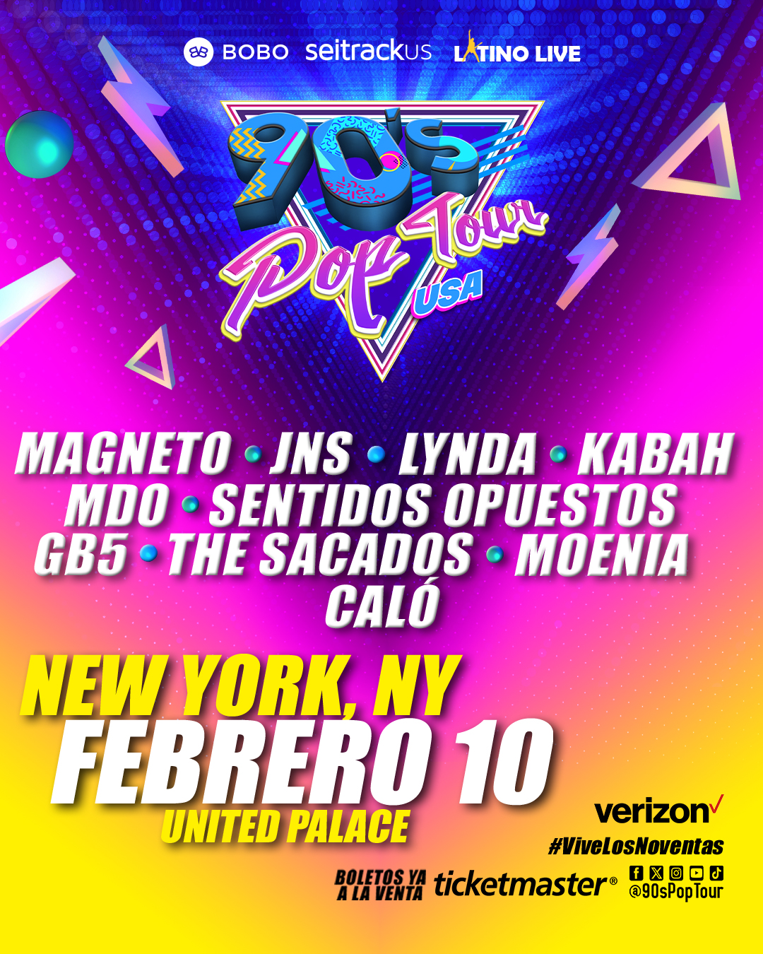 90's Pop Tour - Us Tour 2024 Tickets - BoletosExpress