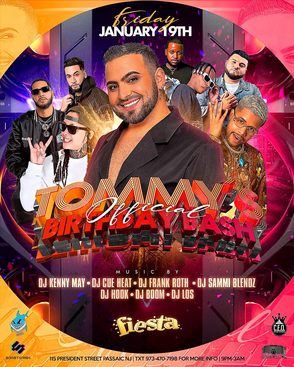 TOMMYS OFICIAL BIRTHDAY BASH, MUSIC BY DJ KENNY MAY, DJ CUE HEAT, DJ ...